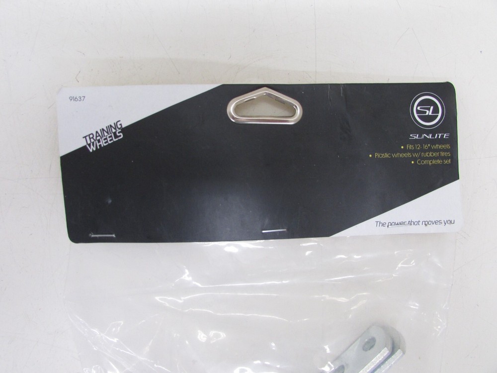 SUNLITE TRAINING WHEELS COMPLETE SET #91637, FITS 12" - 16" WHEELS