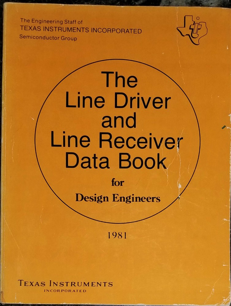 USED 1981 Texas Instruments Line Driver & Receiver Data Book