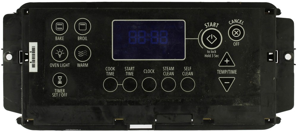 Whirlpool Range W10173524 Control Board W/ Black Overlay
