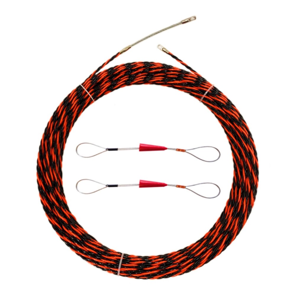 1/5" 100ft Fish Tape Cable Puller Cable Rods Kit 30M PET Electrical Cable Pul...
