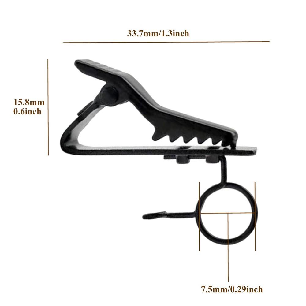 Lapel Microphone Clips Replacement Kit, Mic Windscreen Foam Covers and Clips