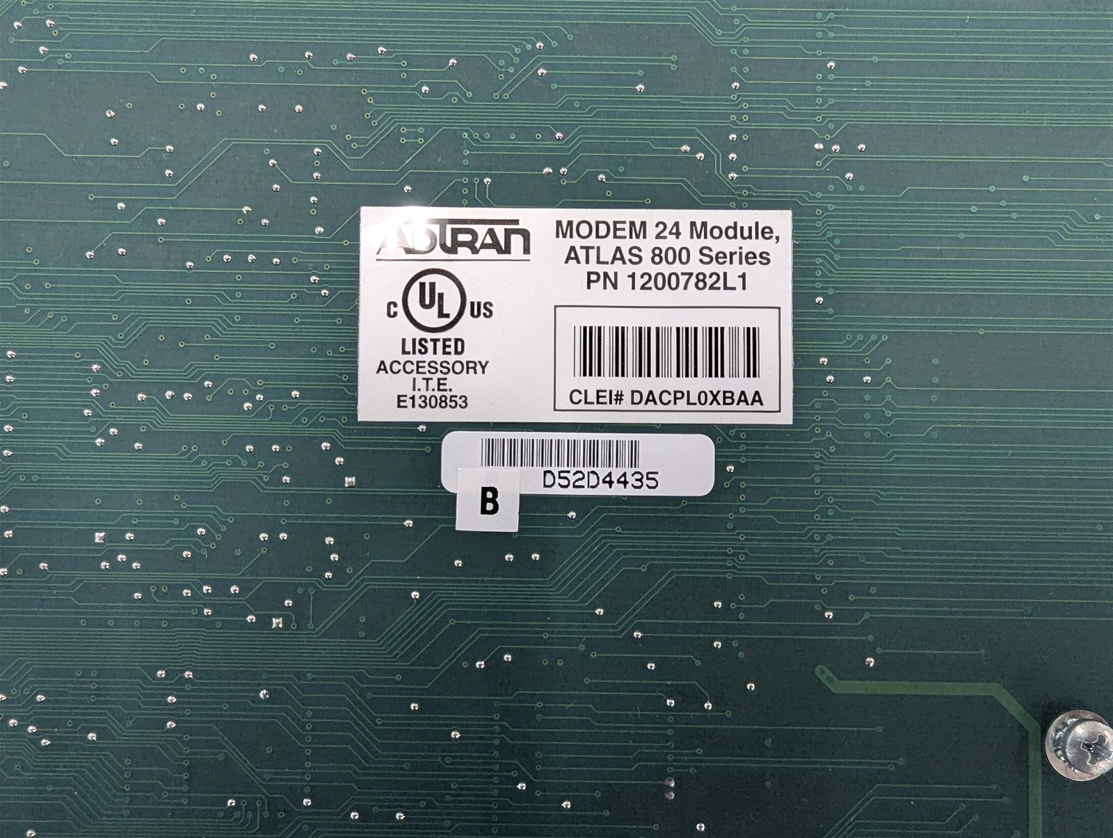 Adtran Atlas 800 Series MODEM-24 Module 1200782L1