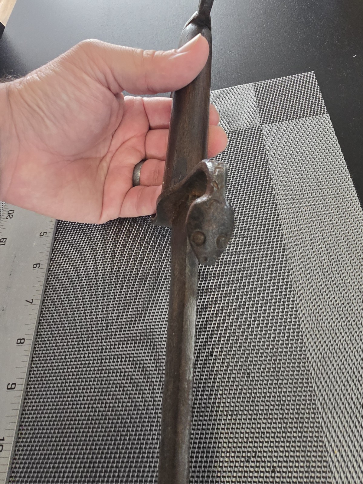 OLD ANTIQUE CONFEDERATE CIVIL WAR ERA SNAKE D GUARD BOWIE KNIFE FREE SHIPPING!!