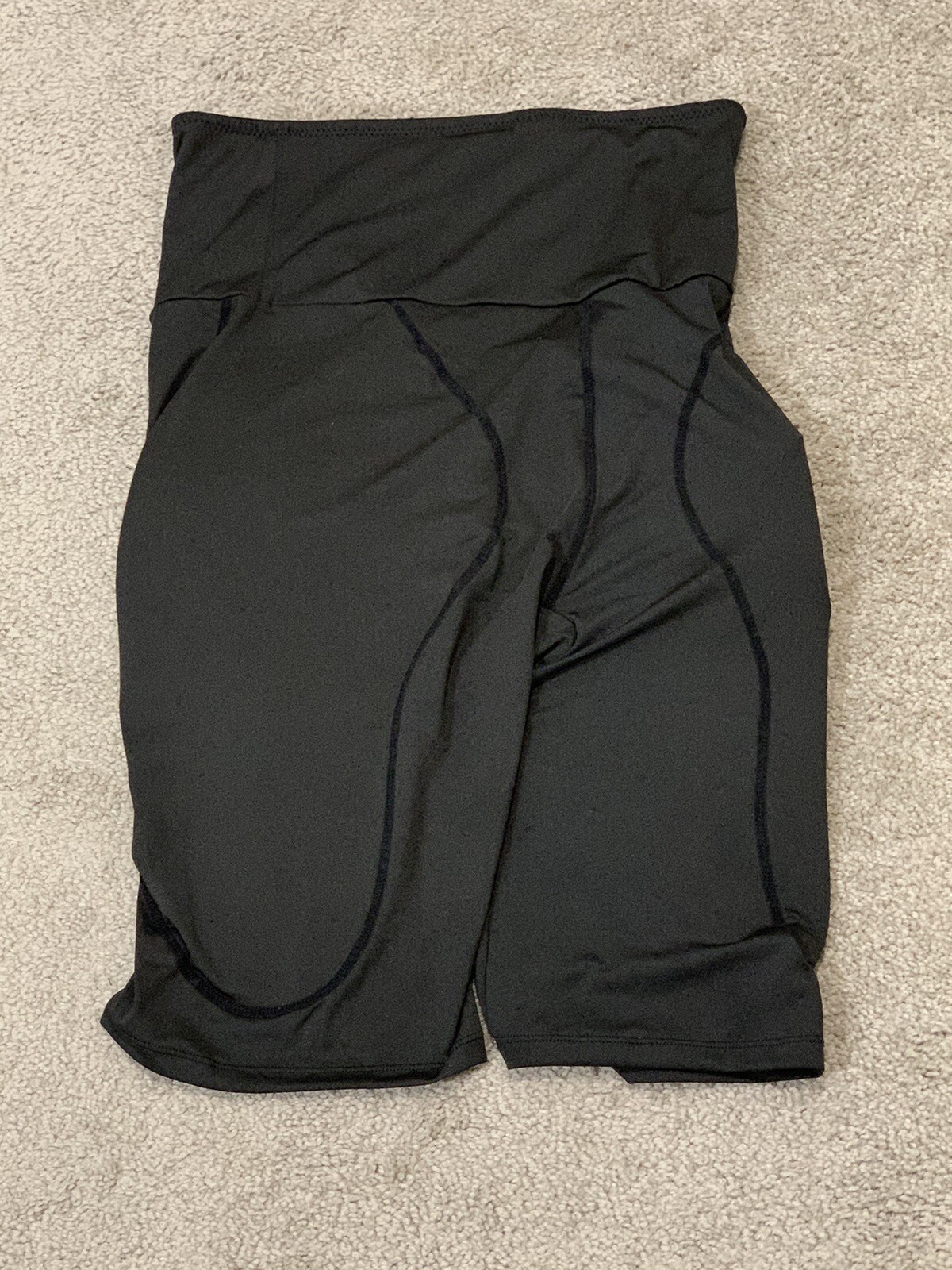 Compression Padded Sliding Shorts Men's Sz Large Baseball Removable Pads Black