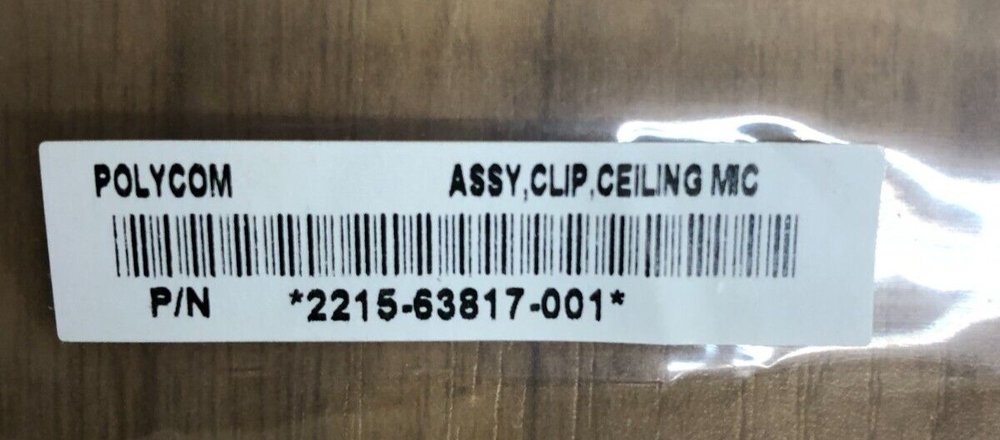 POLYCOM REALPRESENCE HDX CEILING MICROPHONE ARRAY MIC CLIP 2215-63817-001