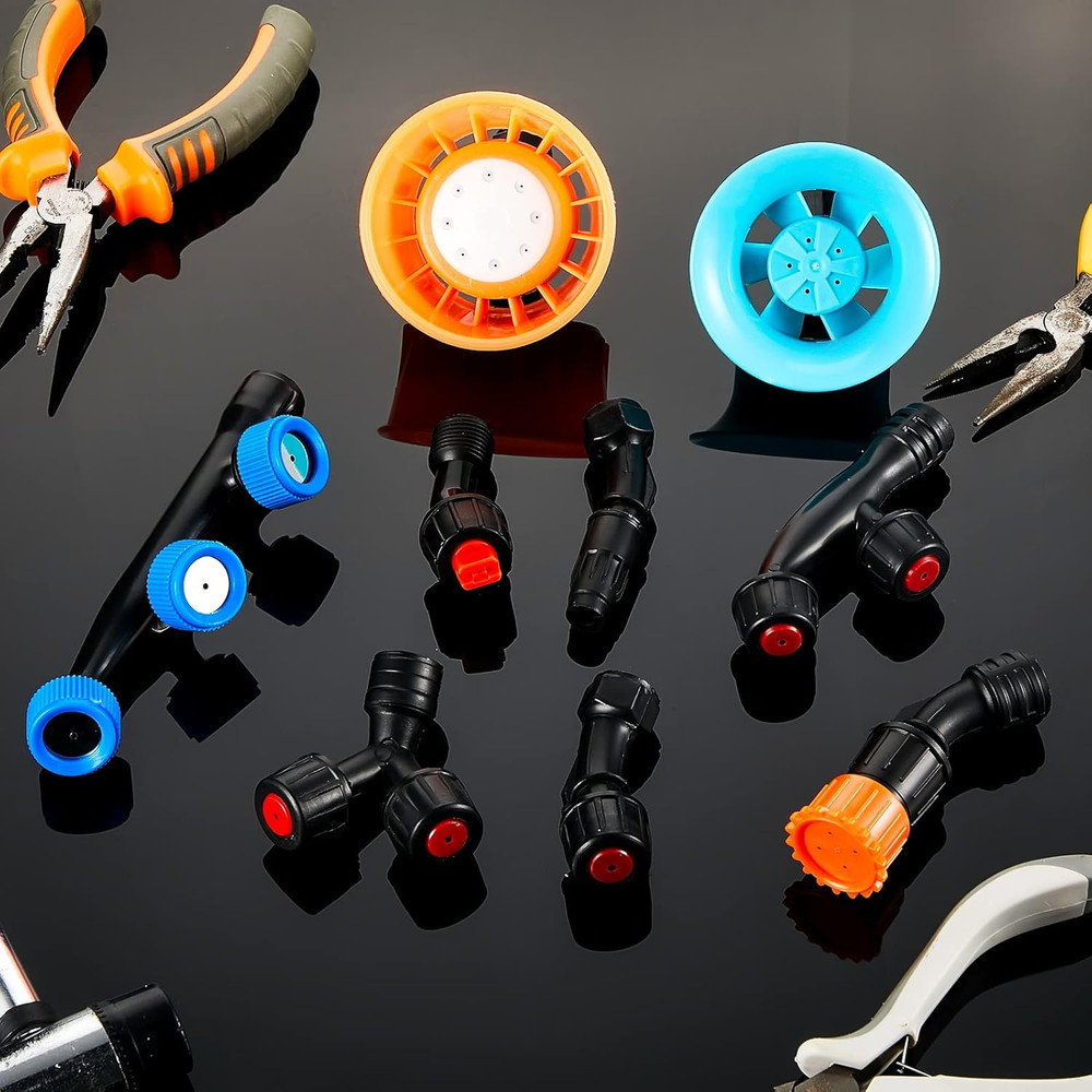 9 Pieces Spray Nozzle Tips Multifunctional Spray Combination Adjustable Nozzles
