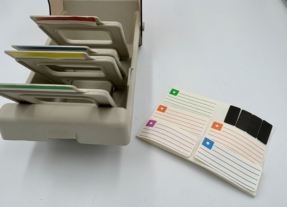 Data Case ~ 3.5" Floppy Disk Vintage Storage Box Case Holder ~ with 4 Dividers