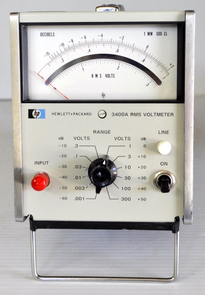 HP 3400A RMS Voltmeter Fully Solid-State 2415- Prefix | Refurbished | Calibrated