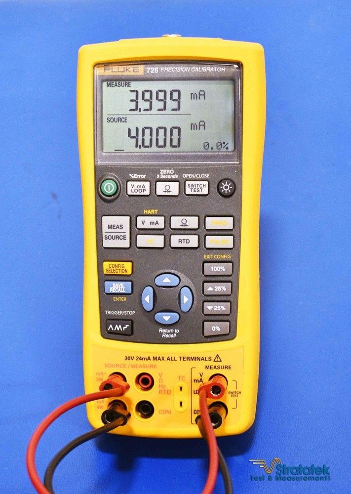 Fluke 726 Multifunction Process Precision Calibrator - NIST Calibrated with Data