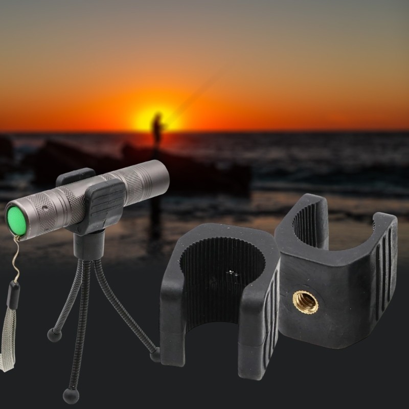 Flashlight Holder Universal Light Clip 1/4in Thread Flashlight Mounting Clamps