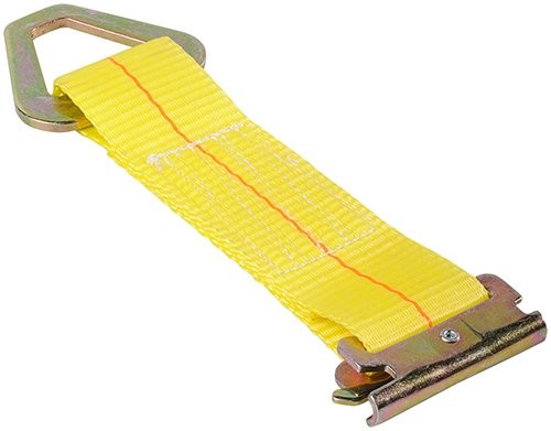 KEEPER 89306 7" E-Track Tie-Off Strap with Stamped D-Ring