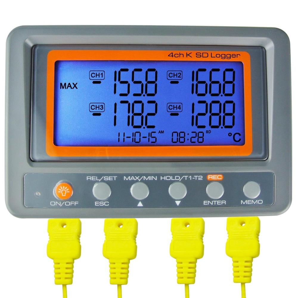 Digital 4 Channel Thermocouple Thermometer Temperature Desktop Data Logger