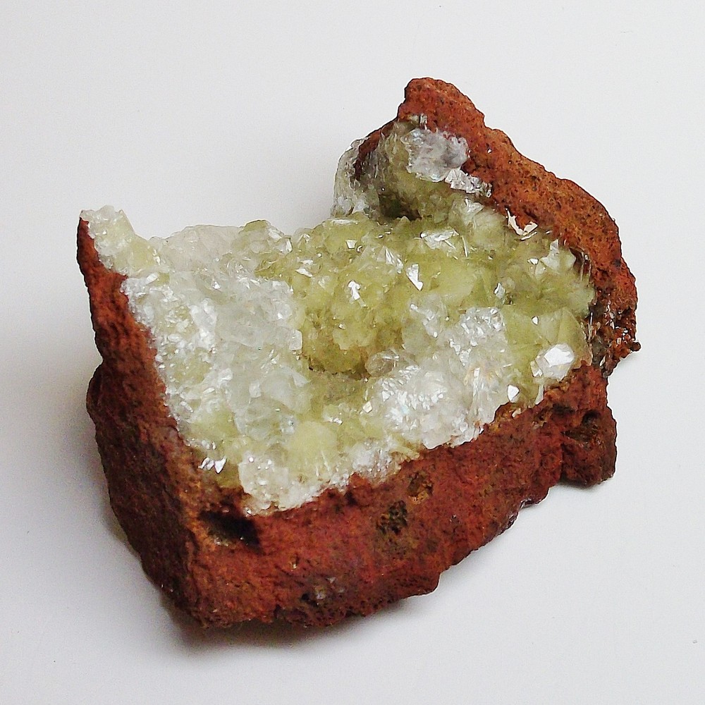 Fluorescent Adamite & Calcite- Ojuela Mine, Mapimí, Durango, Mexico