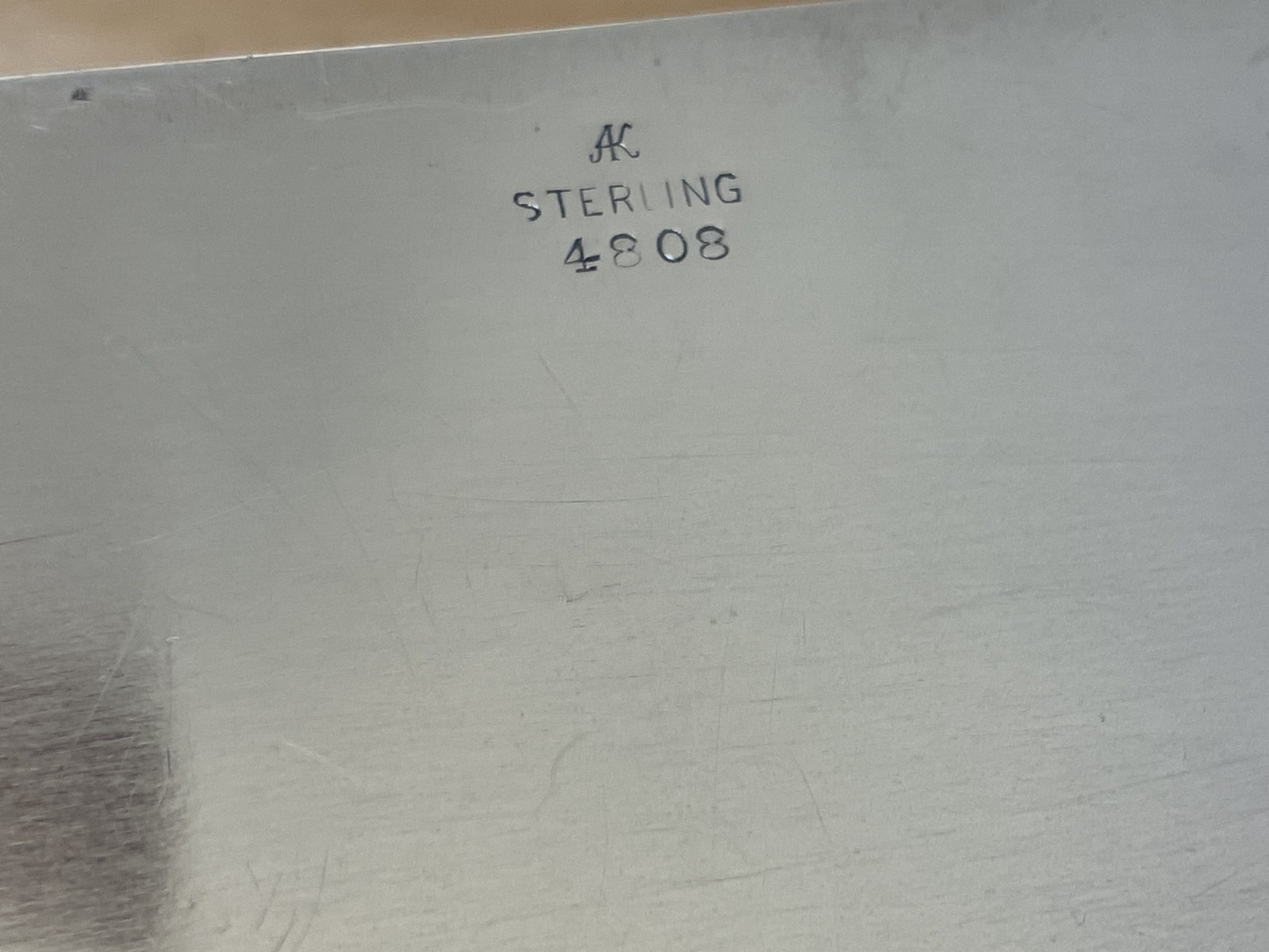 Ahrendt & Kautzman Sterling Silver Box c1920 Gilt Interior Wood Lined