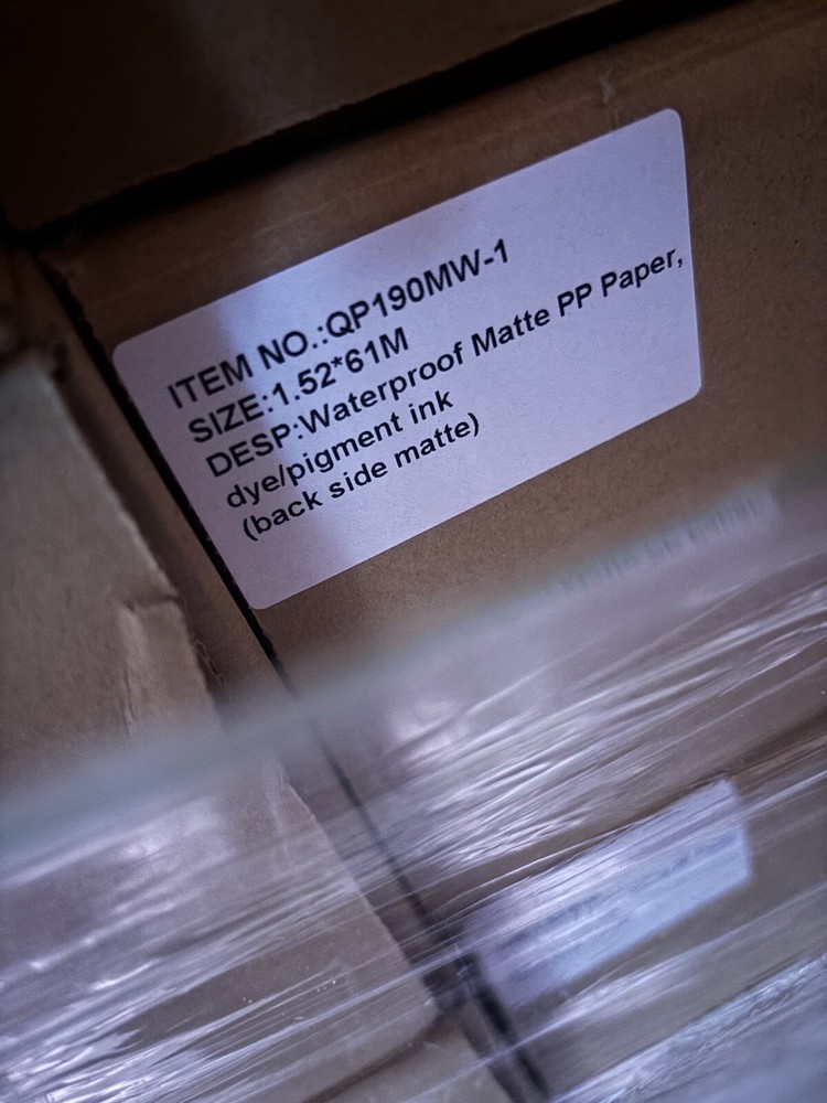 60”x200’ Polypropylene Waterproof Paper