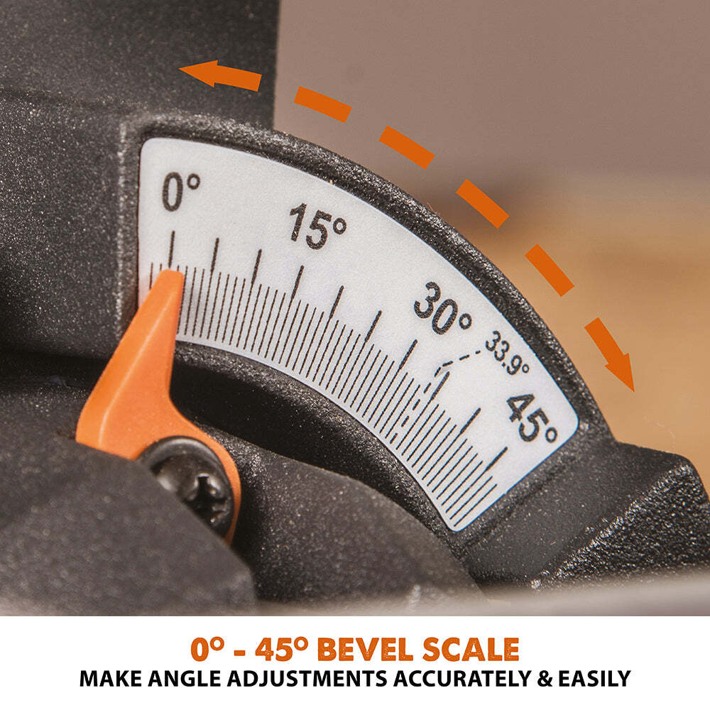 Evolution R185SMS+: Single Bevel Sliding Miter Saw With 7-1/4 in. Multi-Material