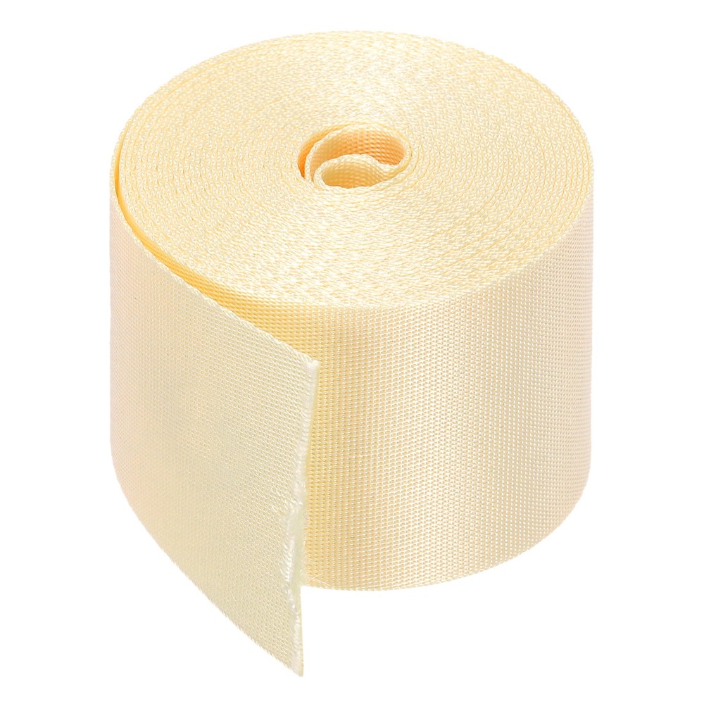 Flat Nylon Webbing Strap 2 Inch 5 Yards Silver for Backpack