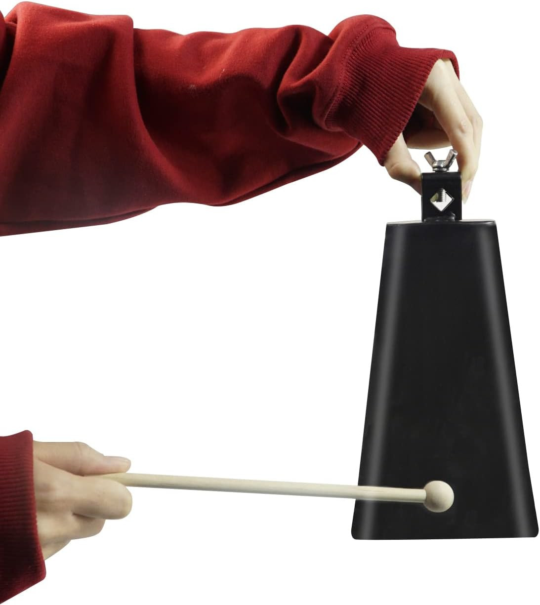 Soulmate Cowbell Instrument for Drum Set 8 Inch Metal Steel Cow Bell Noise Maker