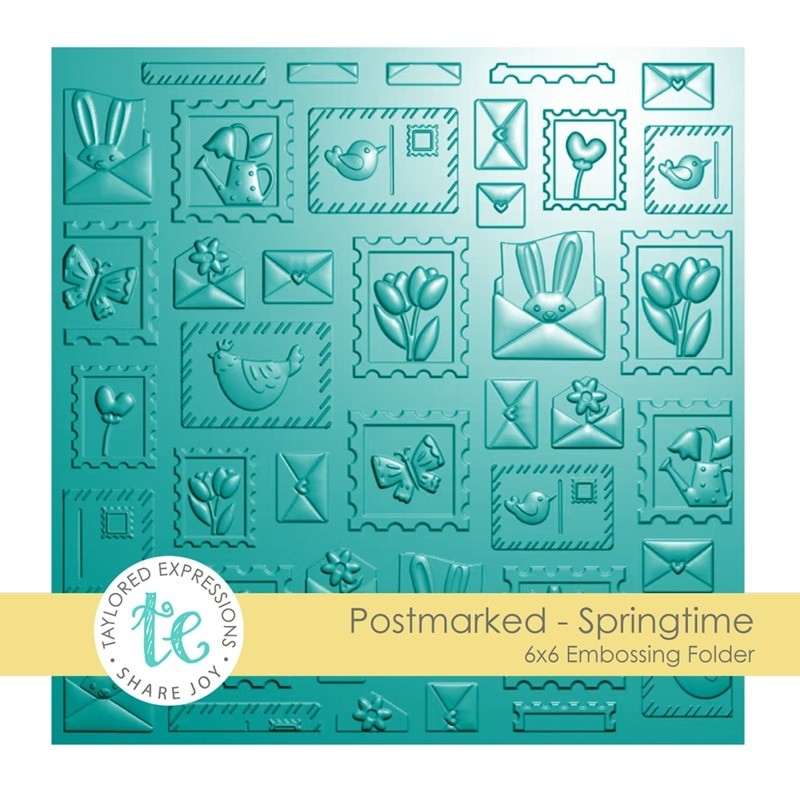 Pre-Order Taylored Expressions 3D Embossing Folder TEEF107 Postmarked Springtime