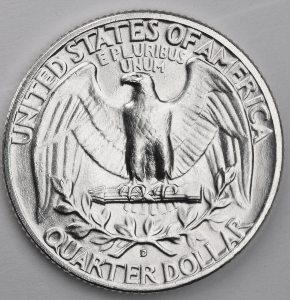 1952-d Washington Quarter. Minimum Bag Marks. BU. (Inventory E)