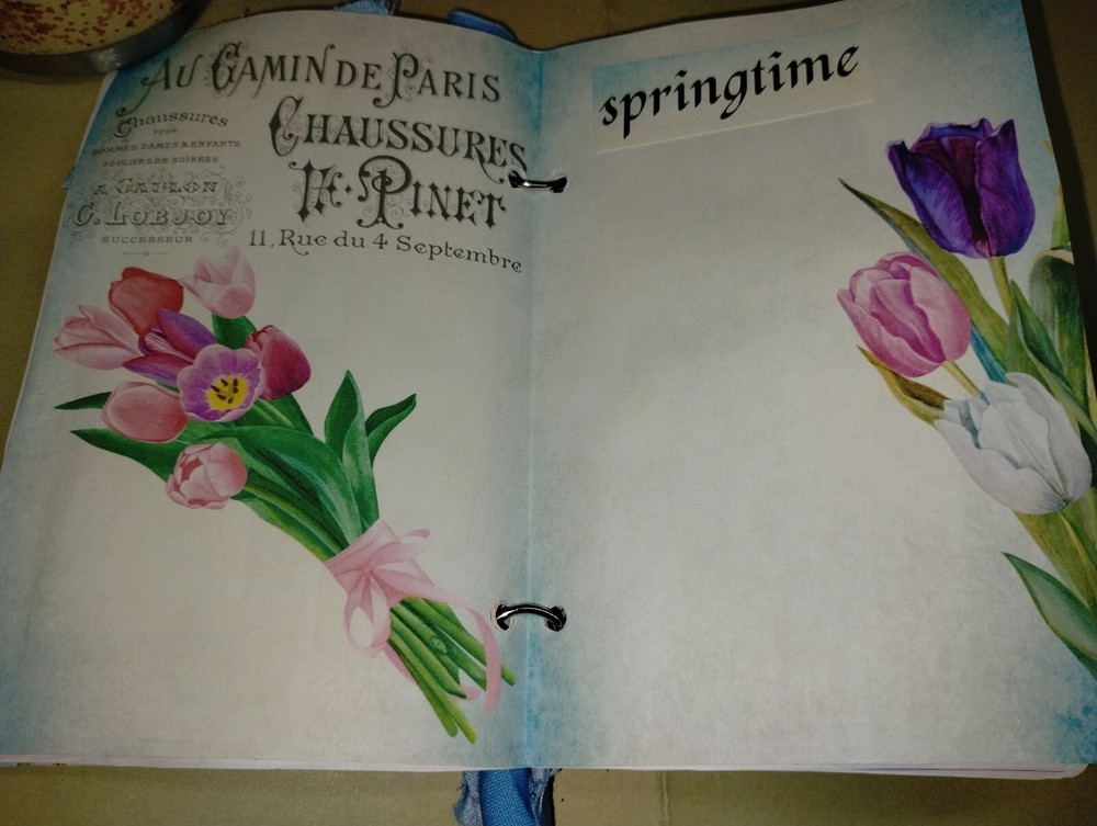 Mini Garden Spring Junk Journal Scrapbook USA