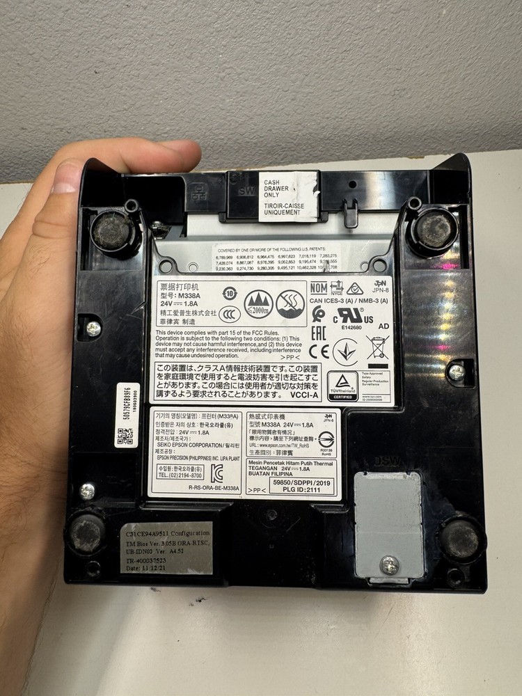 Epson TM-T88VI Model: M338A Receipt Printer Black