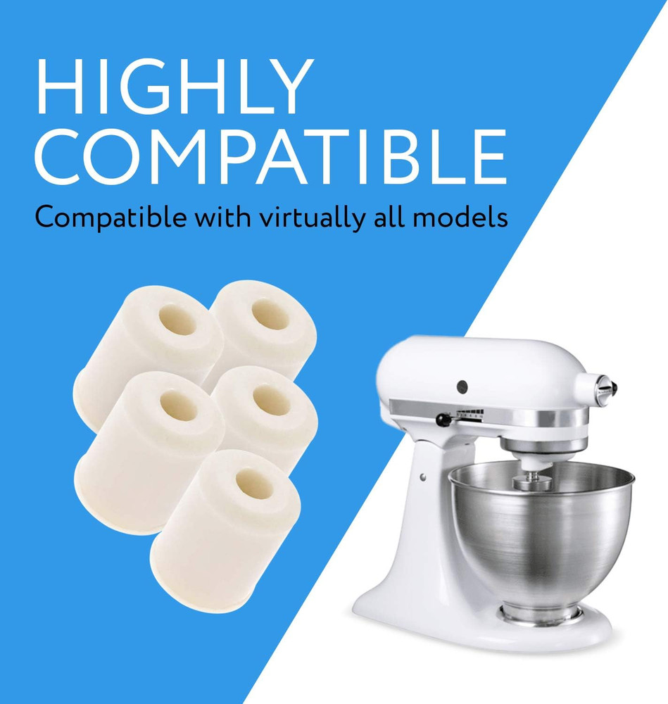 IMPRESA Rubber Feet for Mixer 5-Pack Replacement - Compatible with Kitchenaid St