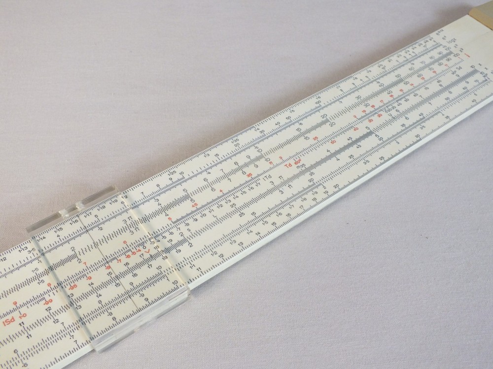 Vintage Thornton Mathmatical Slide Rule With Case & Instructions