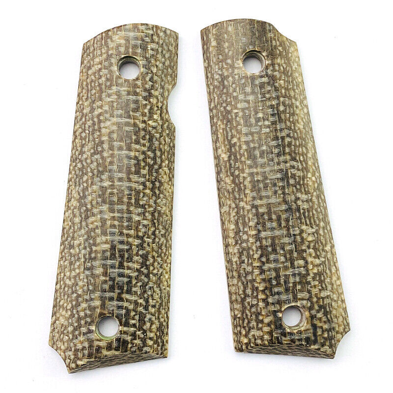 Custom Tactical Micarta Material 1911 Models Grips Handle Patch DIY Shank Scale