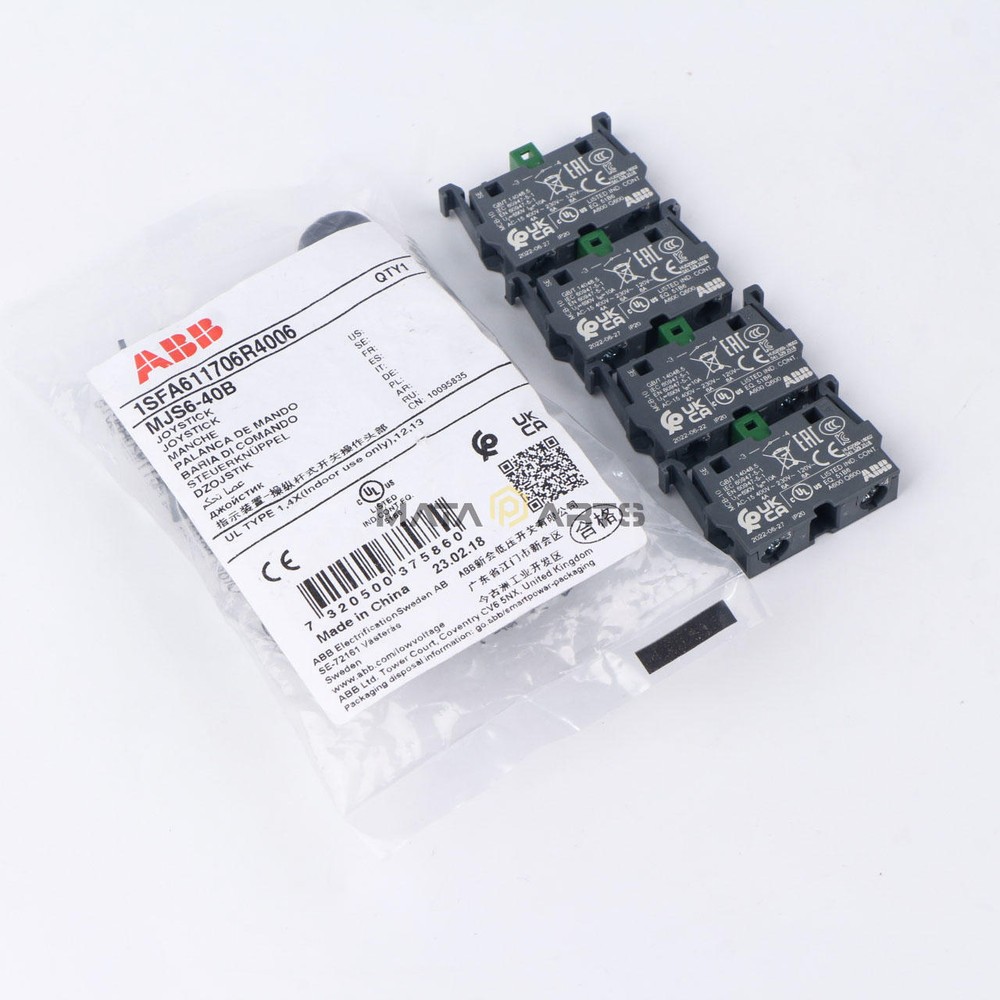 NEW ABB Control Joystick Switch MJS6-40B with 4 MCB-10 Contacts Reset Type