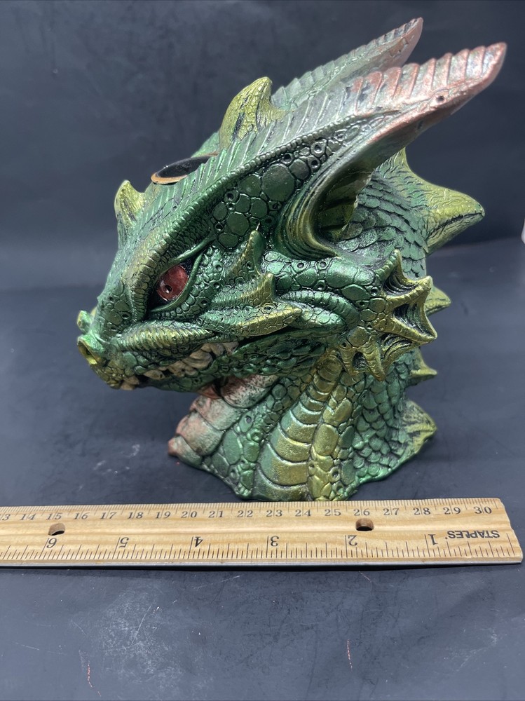 Mythological Green Dragonhead Backflow Cone Burner