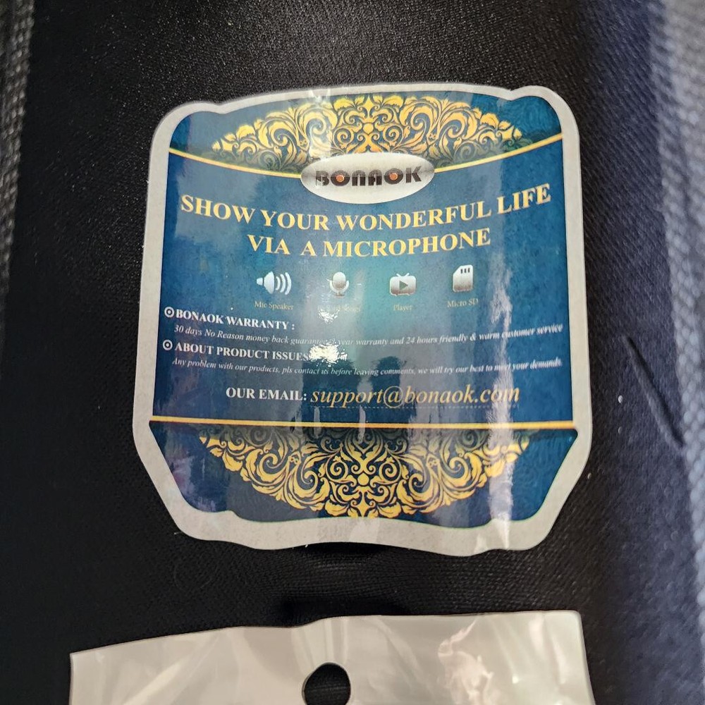 BONNOK WIRELESS BLUETOOTH KARAOKE MICROPHONE