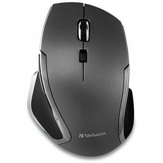 Verbatim Wireless Notebook 6-Button Deluxe Blue LED Mouse - Graphite