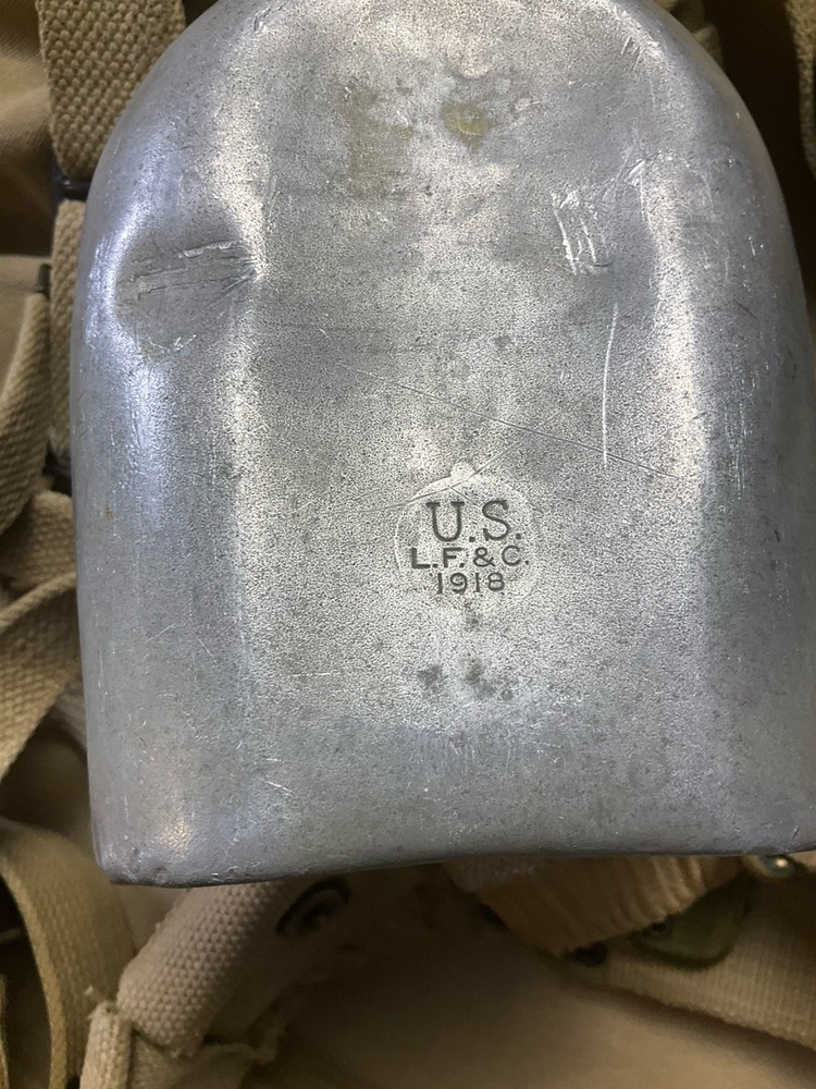 WWI GI Belt With Accessories