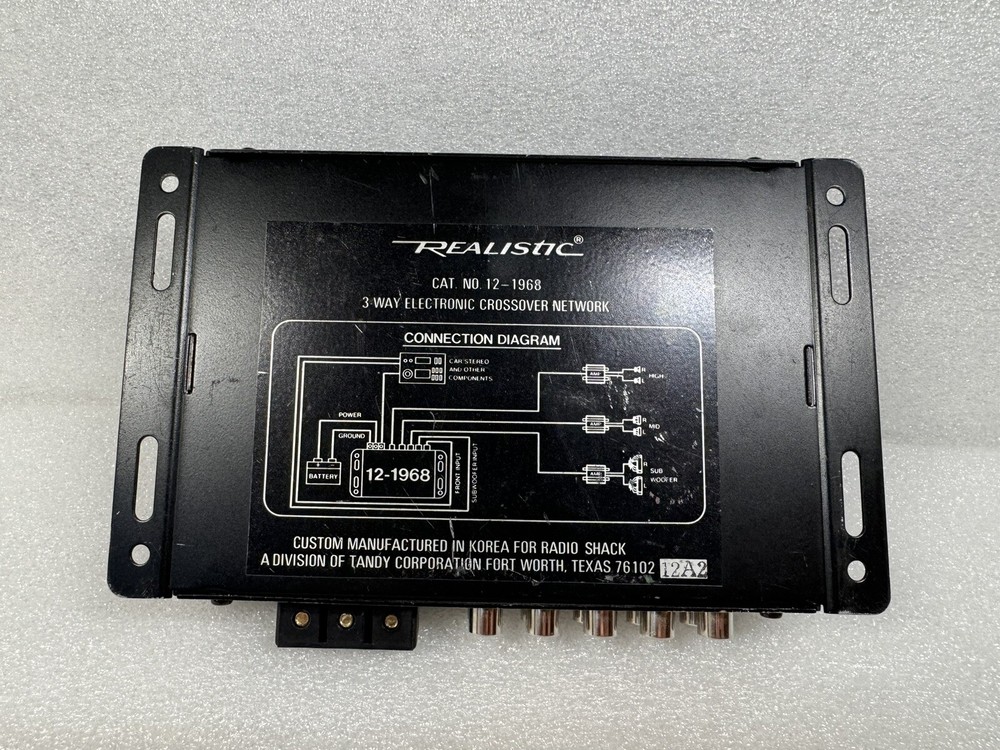 RadioShack Realistic 3 Way Electronic Crossover Network 12-1968