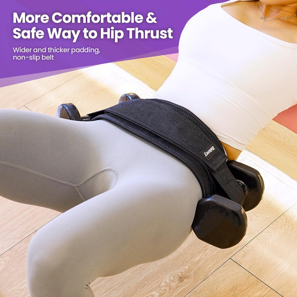 Hip Thrust Belt, Hip Thrust Belt for Dumbbells Heavy, Booty Belt for Hip Thrust