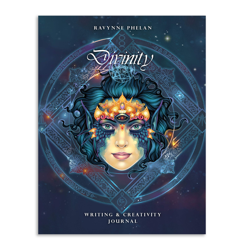 Divinity Writing & Creativity Journal Notebook Lined R. Phelan Blue Eng