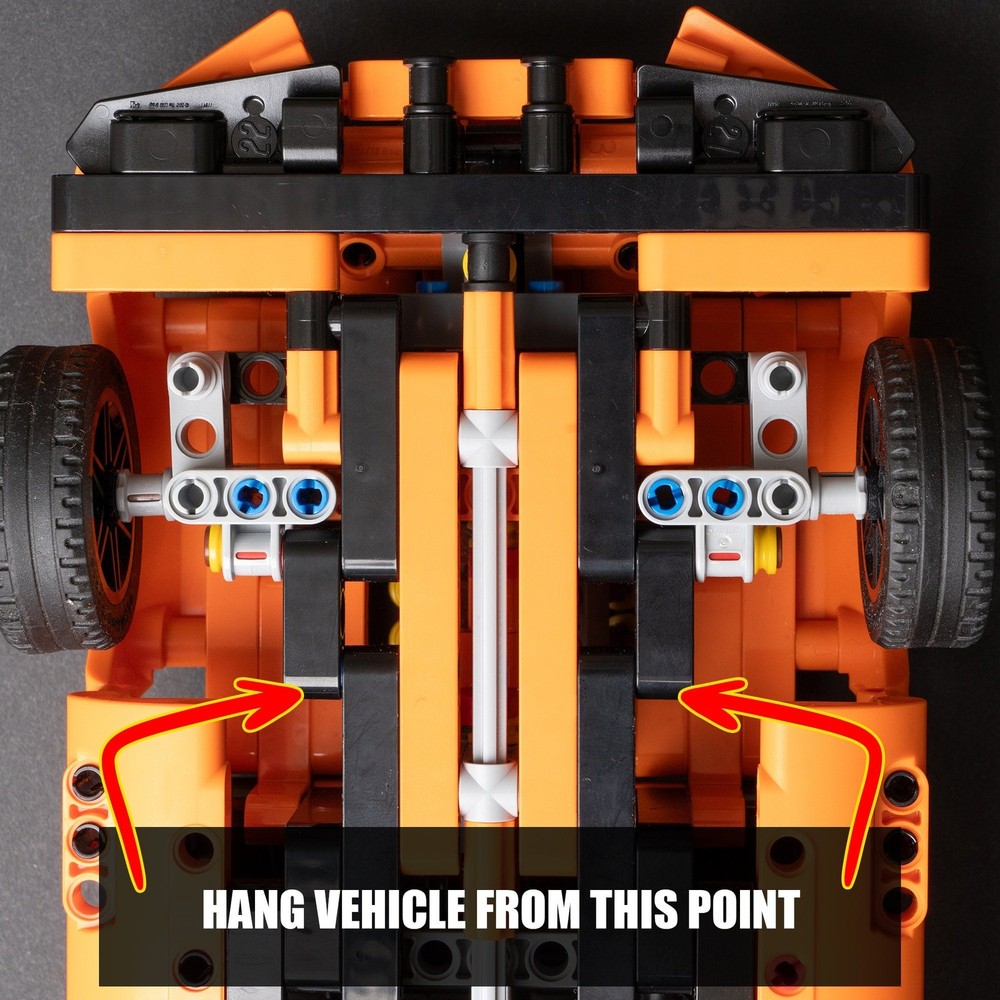Wall Mount for LEGO Technic Corvette ZR1-42093