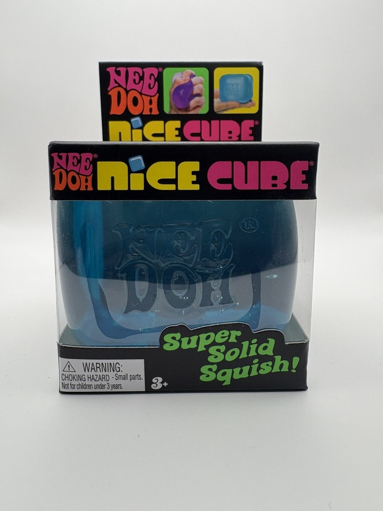 Nee Doh Nice Cube - Super Solid Squish “blue”