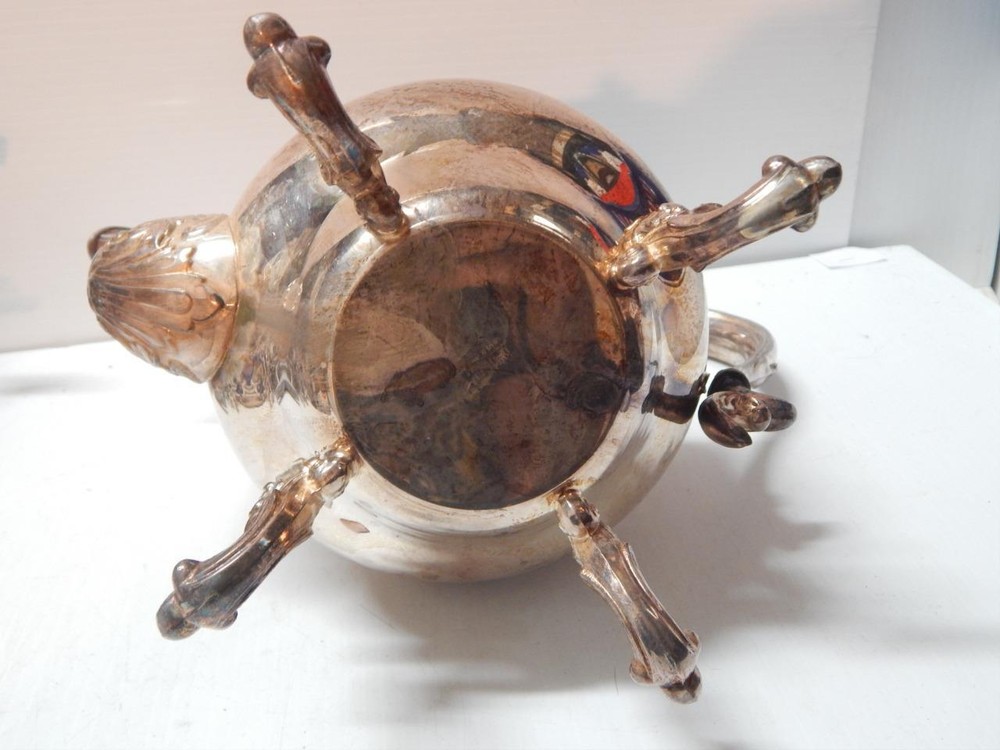 ANTIQUE HALLMARKED SILVER OVER COPPER TEA / COFFEE / COCOA VICTORIAN DSGN POT