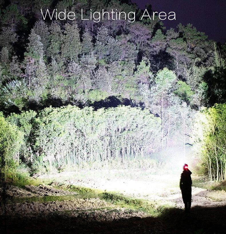 990000LM LED Headlamp Rechargeable Headlight Zoomable Head Torch Lamp Flashlight