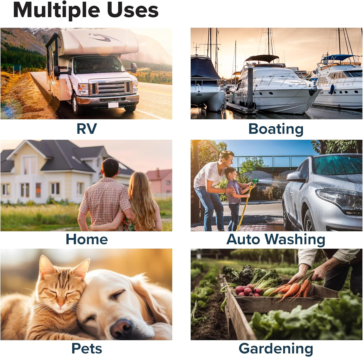 Tastepure 25-Ft Water Hose - RV Drinking Water Hose Contains No Lead, No BPA & N