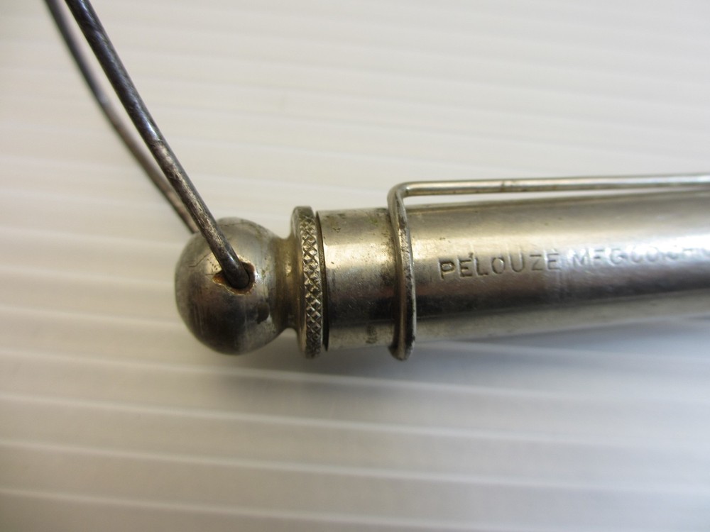 Pelouze Mfg. Chicago 20 Pound Hanging Scale Chrome Sharp Hook