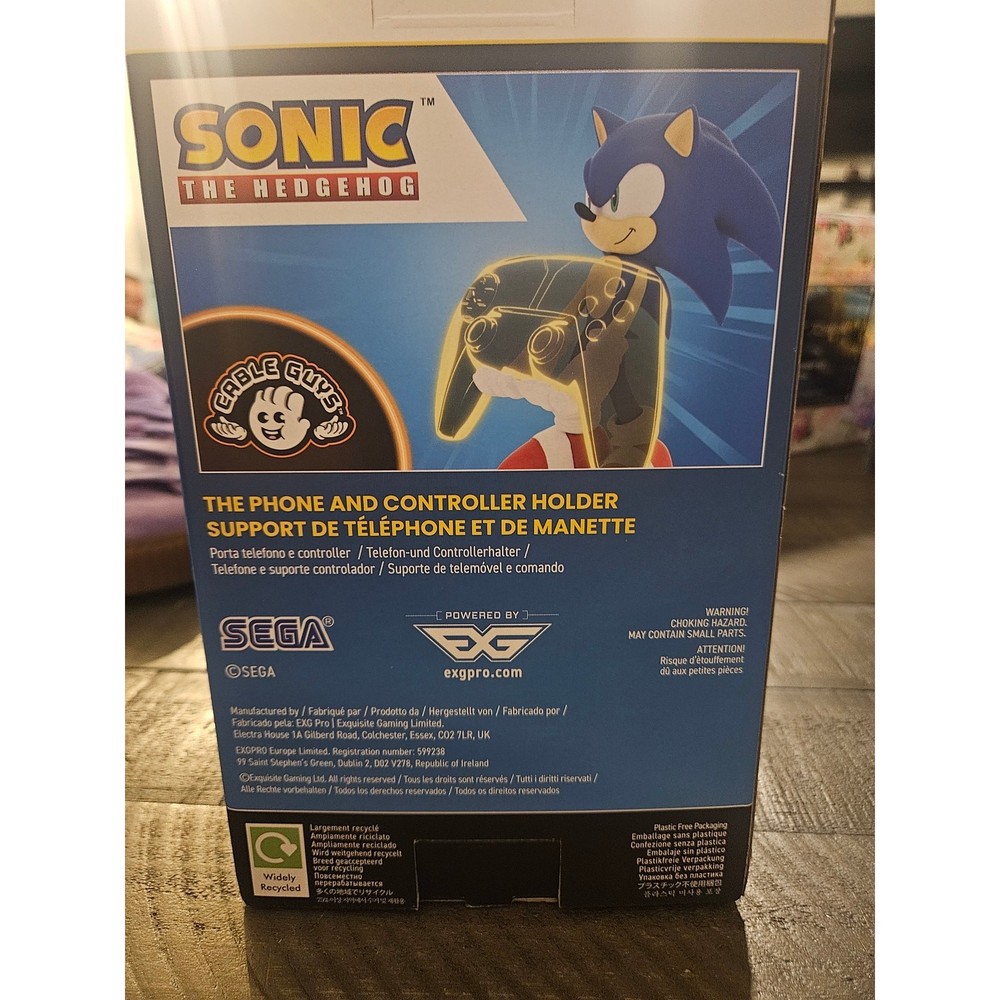 Sonic the Hedgehog Blue Sonic Controller Phone Holder NIB