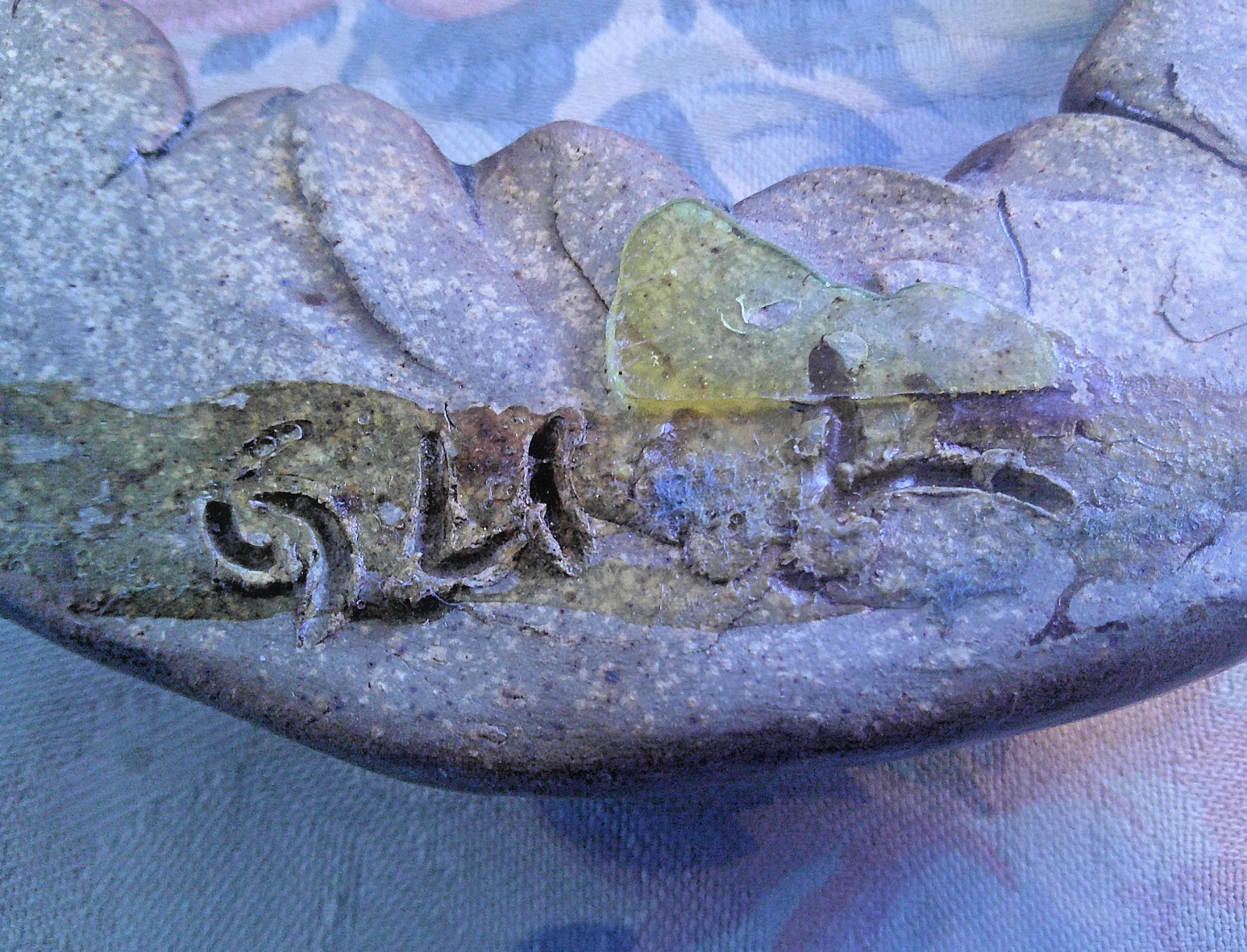 John Glick Plum Tree Pottery Mid Century Modern Hanging Wall Mirror