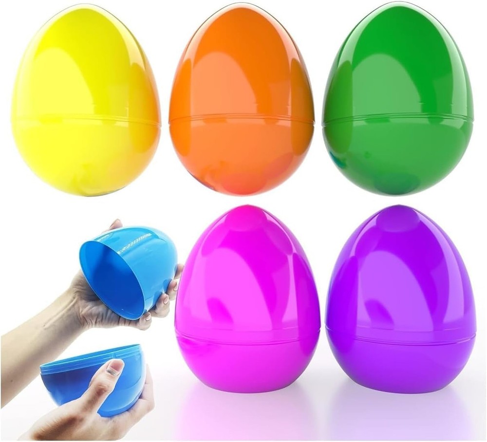 easter eggs，Jumbo Fillable Easter Eggs Colorful Bright Plastic Easter Egg
