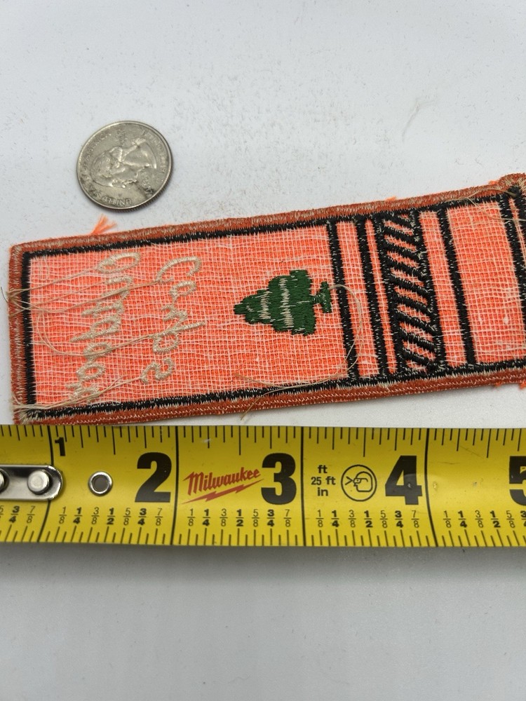 Outdoors Corps Shotgun Shell Embroidered 4.75" Tall Hunter Orange Patch Badge