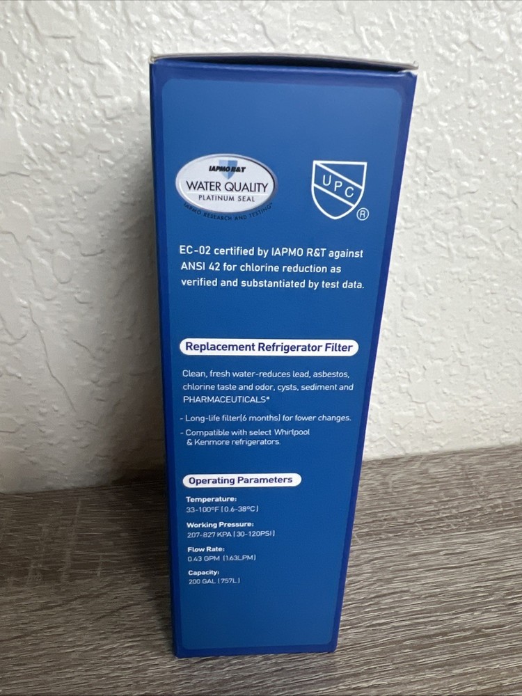 Refrigerator Water Filter 2 Pack ECLEYEC-02 Replacement for Filter