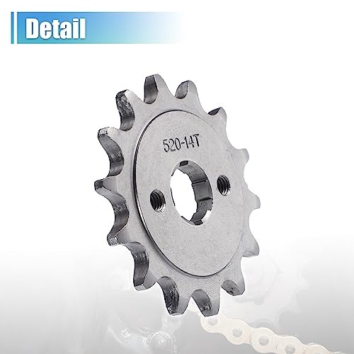 1 Set 520 Style 14 Teeth 20mm ID Motorcycle Front Engine Sprocket Fit for