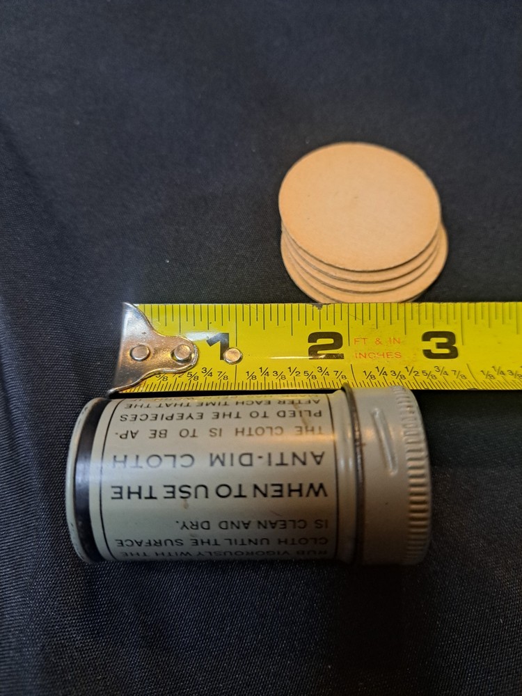 ORIGINAL WWII US ARMY GAS MASK CARRY BAG INSERT ANTI-DIM CLOTH